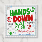 Kerst Hand Sanitizer Gift Label (Voorkant)