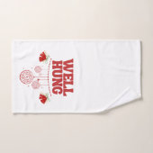 Kerst handdoek - goed gehangen rood (Handdoek)