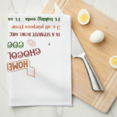 Kerst Handdoek met Chocolade Chip Recept (Quarter Fold)