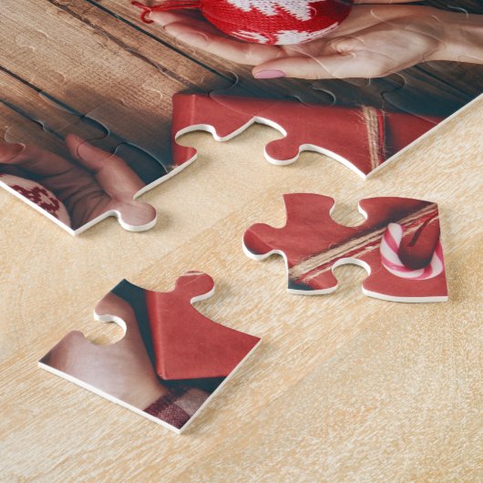 Kerst Handen Jigsaw Puzzel (Zijkant)