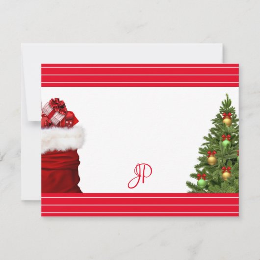 Kerst Handgeschreven Monogram Sjabloon (Voorkant)