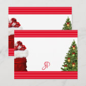 Kerst Handgeschreven Monogram Sjabloon (Voorkant / Achterkant)