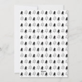 Kerst handgeschreven slee klokken luiden rustiek feestdagenkaart (Achterkant)