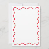 Kerst Handgetekend Huwelijk Verlovingsfeest Kaart (Achterkant)