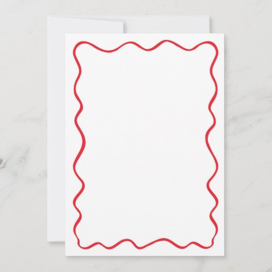 Kerst Handgetekend Huwelijk Verlovingsfeest Kaart (Achterkant)