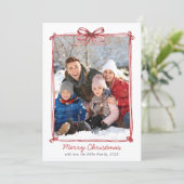 Kerst Handgetekende Kerstkaart (Staand voorkant)
