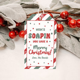 Kerst Handzeep Prettig Kerstfeest  Cadeaulabel