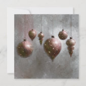 Kerst hangende koperen zilveren Baubles Platte Kaa (Voorkant)