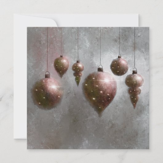 Kerst hangende koperen zilveren Baubles Platte Kaa (Voorkant)
