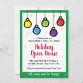 Kerst Hanging Ornament Open Huis Kaart (Voorkant)