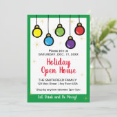 Kerst Hanging Ornament Open Huis Kaart (Staand voorkant)