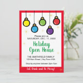 Kerst Hanging Ornament Open Huis Kaart (Staand voorkant)