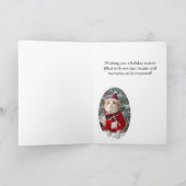 Kerst hangt in de lucht! feestdagen kaart (Binnen)