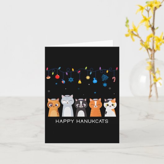 Kerst Hanukkah Menorah Store Ugly Hanukkah Swe Kaart (Gele Bloem)