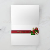 Kerst - Happy Pawholidays - Golden Retrievers Feestdagen Kaart (Binnen)