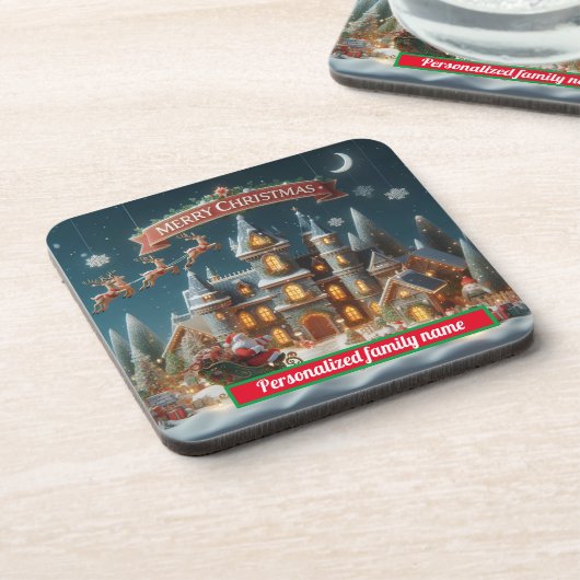 Kerst, hard onderzetter (Linkerzijde)