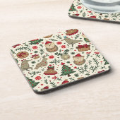 Kerst Hard plastiek onderzetter (Linkerzijde)