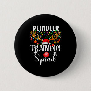 Kerst hardloop rendier renner trainingsteam T Ronde Button 5,7 Cm