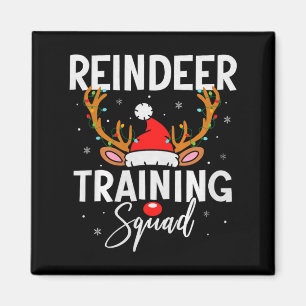 Kerst hardloopteam grappig rendier training squad magneet