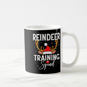 Kerst hardloopteam grappig rendier training T-shir Koffiemok