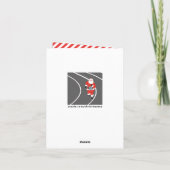 Kerst hardlopen feestdagen kaart (Achterkant)
