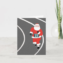 Kerst hardlopen feestdagen kaart