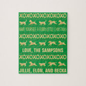 Kerst harige vrienden legpuzzel (Verticaal)