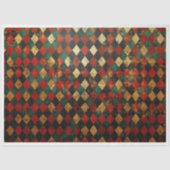 Kerst Harliquin Achtergrond Tissuepapier (Voorkant)