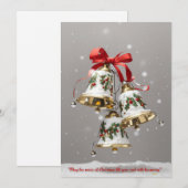 Kerst Harmonie: Moge de muziek je ziel vullen Feestdagenkaart (Voorkant / Achterkant)