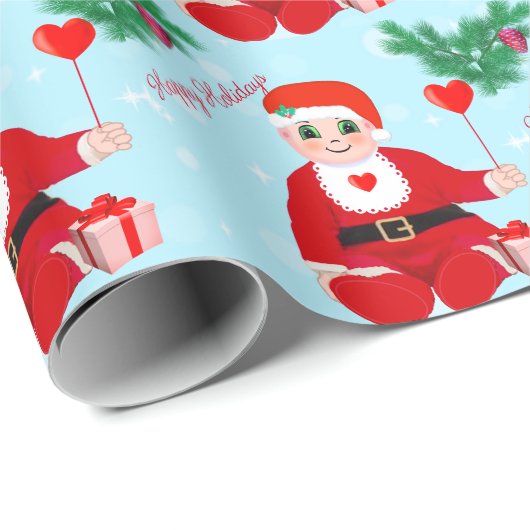 Kerst-, hart- en pijnpapier cadeaupapier (Rol Hoek)