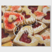 Kerst Hart Gevormd Suiker Koekjesinpakpapier Cadeaupapier (Vlak)