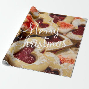 Kerst Hart Gevormd Suiker Koekjesinpakpapier Cadeaupapier