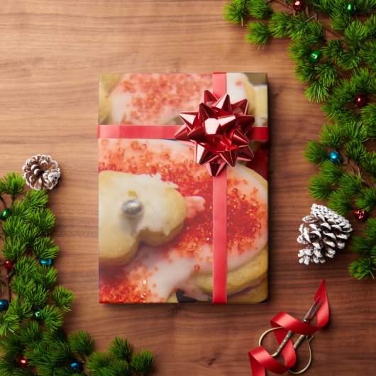 Kerst Hart Gevormde Suiker Cookie Cadeaupapier (Feestdagen Geschenken)