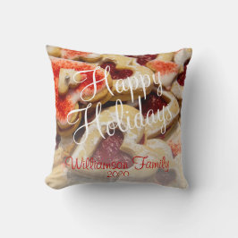 Kerst Hart Gevormde Suiker Koekje Familienaam Th Kussen