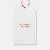 Kerst Hart Gift Labels Cadeaulabel (Achterkant)