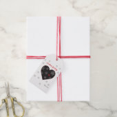 Kerst Hart Gift Labels Cadeaulabel (Met Touw)