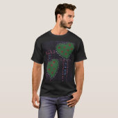 kerst harten t-shirt (Voorkant volledig)