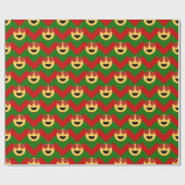 kerst hartoog emoji cadeaupapier (Vlak)
