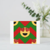 kerst hartoog emoji feestdagenkaart (Staand voorkant)