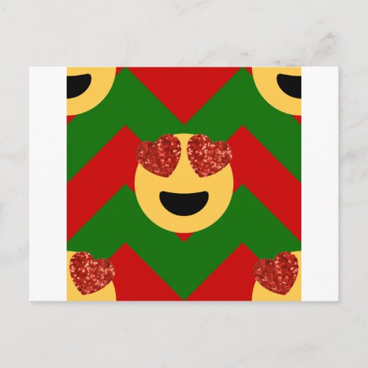 kerst hartoog emoji feestdagenkaart (Voorkant)