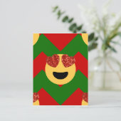 kerst hartoog emoji feestdagenkaart (Staand voorkant)
