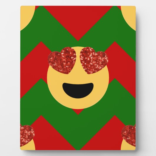 kerst hartoog emoji fotoplaat (Voorkant)