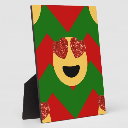 kerst hartoog emoji fotoplaat (Zijkant)