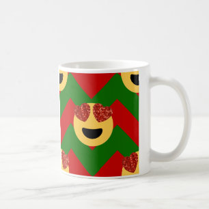 kerst hartoog emoji koffiemok