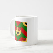 kerst hartoog emoji koffiemok (Voorkant links)