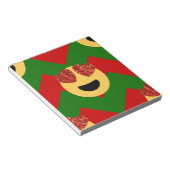 kerst hartoog emoji notitieblok (Schuin)