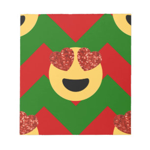 kerst hartoog emoji notitieblok
