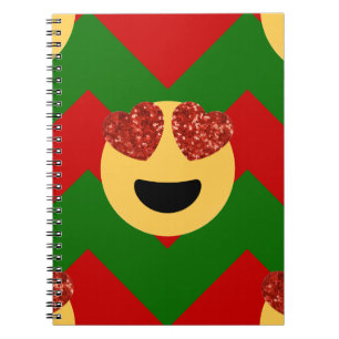 kerst hartoog emoji notitieboek