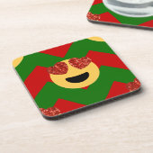 kerst hartoog emoji onderzetter (Linkerzijde)
