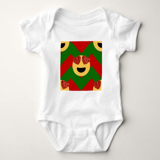 kerst hartoog emoji romper (Voorkant)